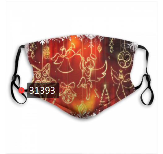 2020 Merry Christmas Dust mask with filter 30->mlb dust mask->Sports Accessory